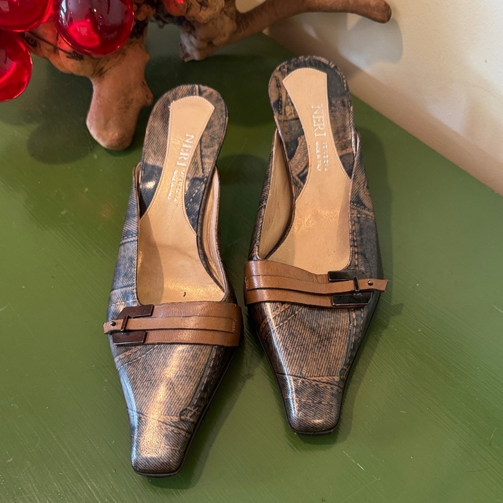 Neri Venezia NWOT Made in Italy brown leather shoes
